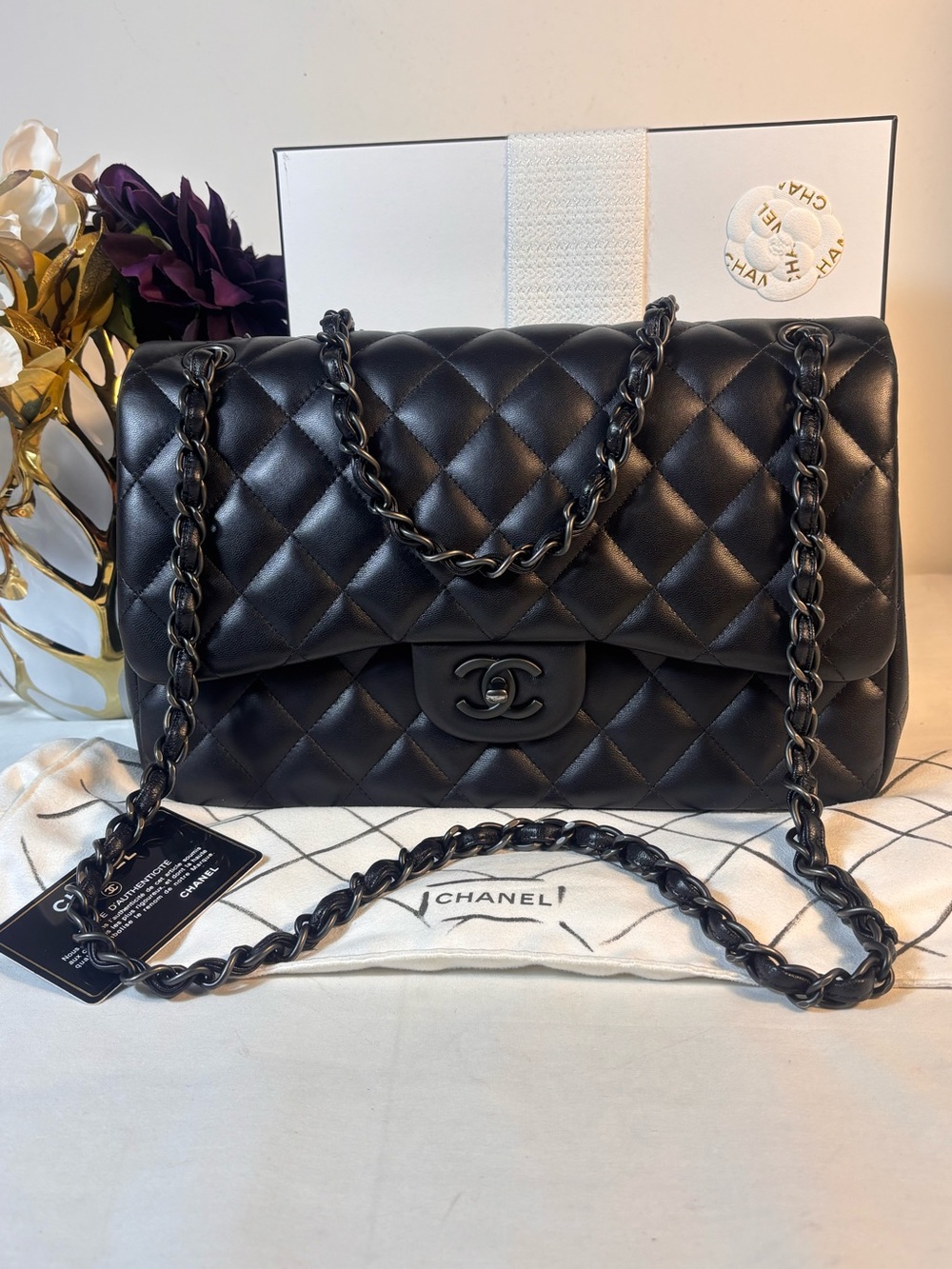 Chanel Jumbo Classic Double Flap So Black
